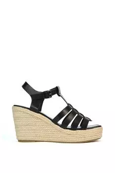 Эспадрильи 'Remi' на танкетке и платформе с квадратным носком XY London, черный