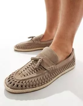 Эспадрильи River Island из плетеной ткани с камнем