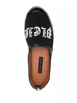 Эспадрильи с логотипом Philipp Plein, черный