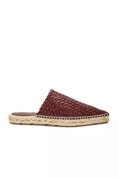 Эспадрильи с открытой спиной Bottega Veneta, цвет Merlot