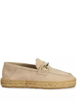 Эспадрильи с пряжкой Love Moschino, нейтральный цвет