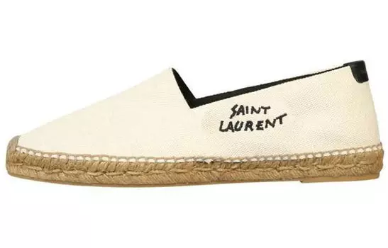Эспадрильи Saint Laurent Logo Embroidered, белый