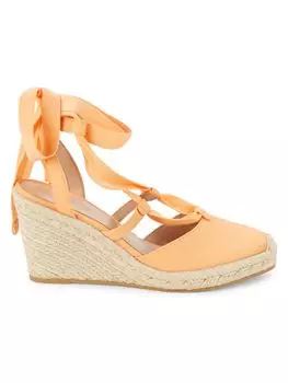 Эспадрильи сандалии на танкетке Stuart Weitzman, цвет Mango