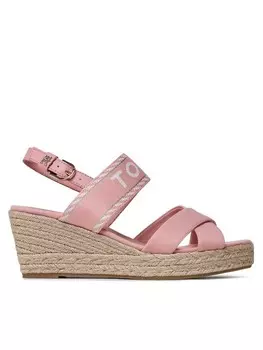 Эспадрильи Seasonal Webbing Mid Wedge Tommy Hilfiger, розовый