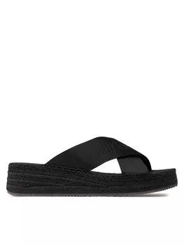 Эспадрильи Sporty Wedge Rope Sandal Mr Calvin Klein, черный