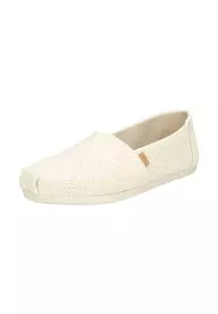 Эспадрильи текстильные без застежки женские TOMS, цвет Natural