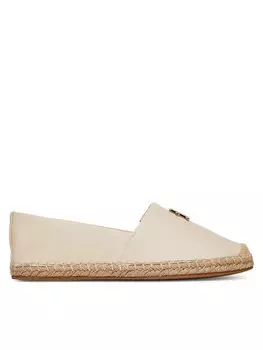 Эспадрильи Th Logo Leather Espadrille FW0FW08540 Tommy Hilfiger, бежевый