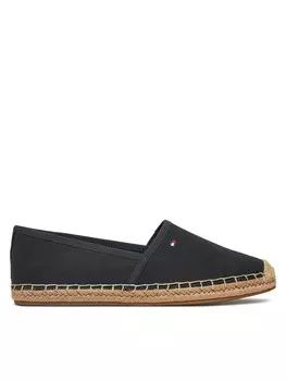 Эспадрильи Tommy Hilfiger Flag Canvas Espadrille FW0FW08541, черный