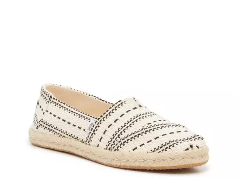 Эспадрильи Toms Alpargata Rope без шнуровки, белый / черный