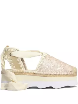 Эспадрильи, украшенные пайетками Mou, нейтральный