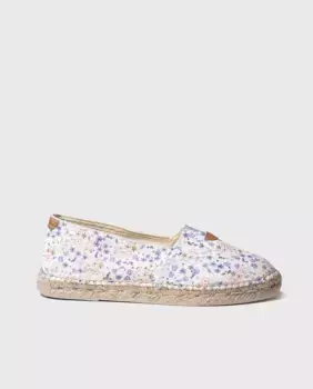 Эспадрильи унисекс на плоской подошве из ткани с цветочным принтом Toni Pons, цвет Crudo
