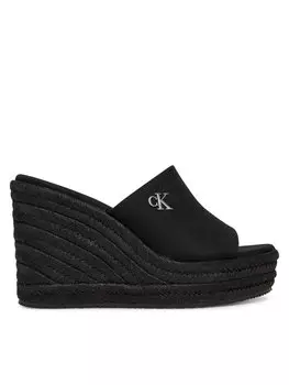 Эспадрильи Wedge Rope Slide Mg YW0YW01699 Calvin Klein Jeans, черный