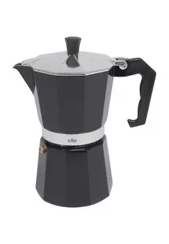 Эспрессоварка Классико, алюминий, на 6 чашек, 1,3 л Cilio, черный