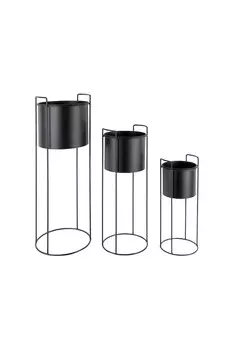 Эссенция цветочный горшок Present Time, черный