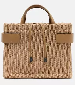 Эссенс большая сумка-тоут из рафии Brunello Cucinelli, Corda
