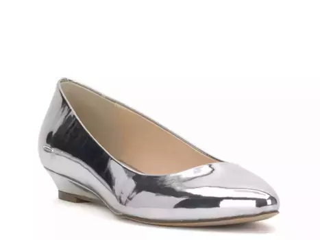 Jessica Simpson Джессика Симпсон Лейтун Flat, серебристый металлик