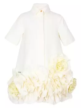 JESSIE AND JAMES платье с цветочной аппликацией, нейтральный