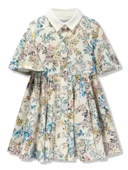 Jessie And James платье с цветочным принтом, белый