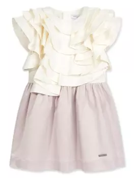 Jessie And James платье с оборками, белый