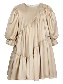 JESSIE AND JAMES платье с оборками, золотой