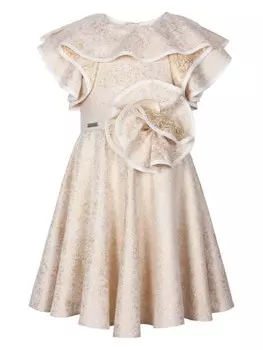JESSIE AND JAMES платье с оборками, золотой