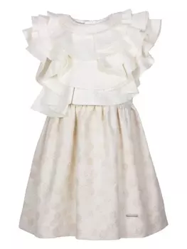 JESSIE AND JAMES платье с оборками, золотой
