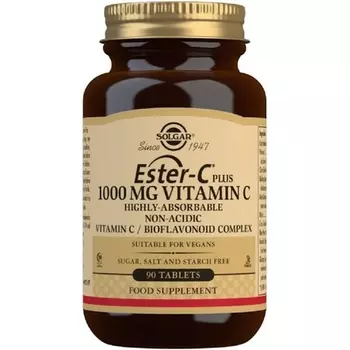 Эстер-С Плюс 1000 мг 90 таблеток, Solgar