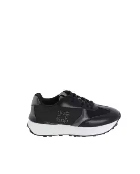 Эстонская черная женская спортивная обувь на шнурках Don Algodn