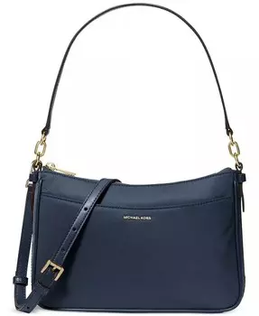 Jet Set Маленькая нейлоновая сумка-кошелек на молнии через плечо Michael Kors, синий
