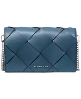 Jet Set Small Flap Chain Leather Crossbody Michael Kors, фиолетовый
