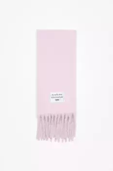 Этикетка с логотипом шарфа с бахромой Acne Studios, Pink/lilac