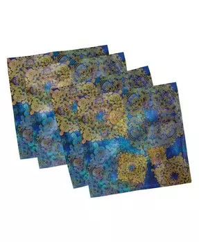 Этнический набор из 4 салфеток, 18 x 18 дюймов Ambesonne, мультиколор