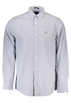 Это хлопковая рубашка обычного кроя Gant, синий