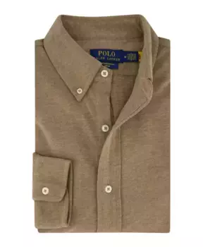 Это повседневная рубашка с длинными рукавами. Ralph Lauren, коричневый