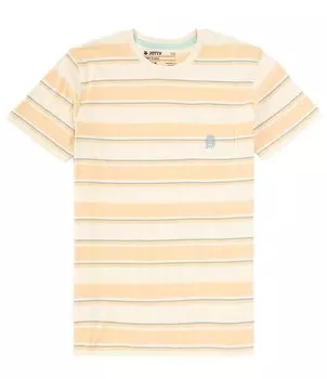 JETTY Nosara Футболка с короткими рукавами и карманами в полоску, желтый