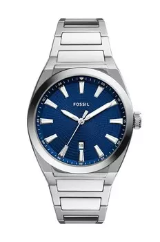 Эверетт часы Fossil, серебряный