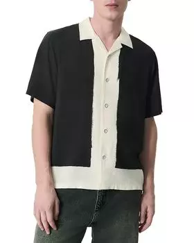 Эвери Кэмп Рубашка Regular Fit rag & bone, синий