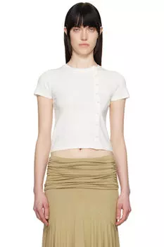 Эксклюзивная белая футболка SSENSE Gisele Gimaguas