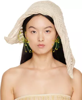 Эксклюзивная бежевая пляжная шляпа SSENSE Big Conch Isa Boulder