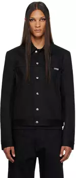 Эксклюзивная черная джинсовая куртка Rick Owens SSENSE KEMBRA PFAHLER Edition