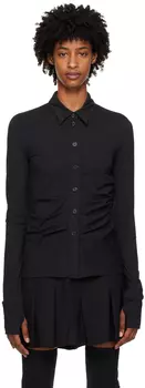 Эксклюзивная черная капсульная рубашка SSENSE Helmut Lang