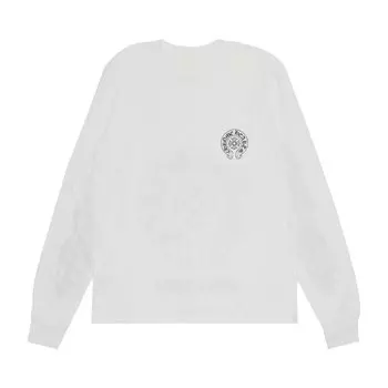 Эксклюзивная футболка с длинным рукавом Chrome Hearts Malibu, цвет Белый