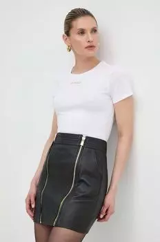 Эксклюзивная хлопковая футболка Answear Pinko, белый