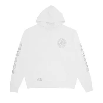 Эксклюзивная хромированная худи Chrome Hearts Miami, цвет Белый/Серый