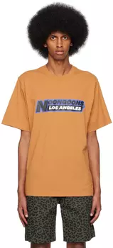 Эксклюзивная коричневая футболка SSENSE с механиком Noon Goons