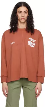 Эксклюзивная коричневая толстовка SSENSE 'Underground Spiritual' HEAD OF STATE