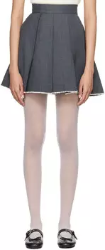 Эксклюзивная мини-юбка SSENSE SHUSHU/TONG, серый