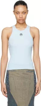 Эксклюзивная синяя майка SSENSE Marine Serre