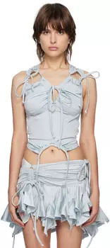 Эксклюзивная синяя майка SSENSE Tankini Emily Watson