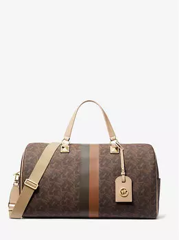 Эксклюзивная сумка Greyson в полоску с фирменным логотипом Empire Michael Kors, коричневый